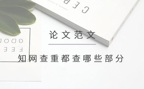 知網查重都查哪些部分