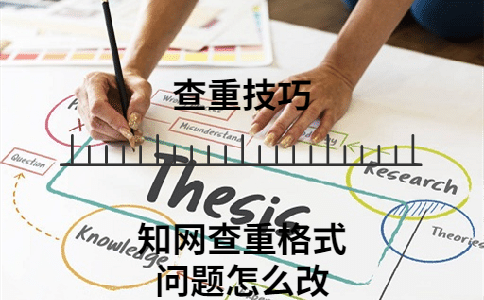 知網查重格式問題怎么改