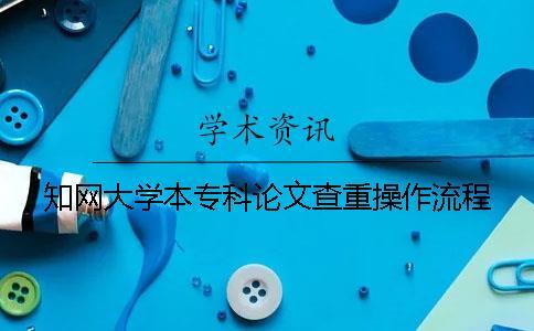 知網(wǎng)大學(xué)本專科論文查重操作流程