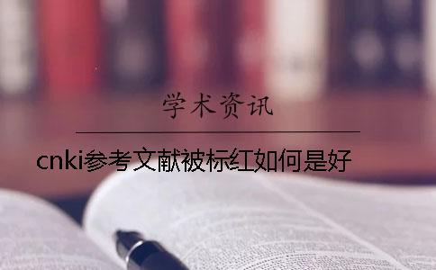 cnki參考文獻被標紅如何是好？